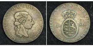 1 Daler / 1 Speciedaler Датско-норвежское королевство (1536-1814) Срібло Крістіан VIII король Данії (1786 - 1848)