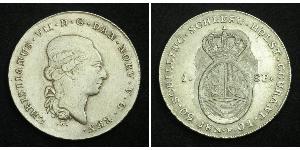 1 Daler / 1 Speciedaler Denmark-Norway (1536-1814) 銀 克里斯蒂安八世 (1786 - 1848)