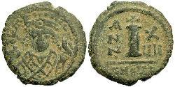 1 Decanummium Empire byzantin (330-1453) Bronze Maurice I (539-602)