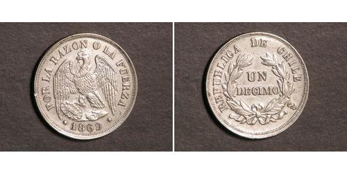 1 Decimo Chile Silber 