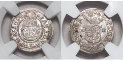 1  Denar 匈牙利 銀 利奥波德一世 (神圣罗马帝国)(1640-1705)