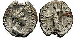 1 Denario Impero romano (27BC-395) Argento Vibia Sabina (83-137)