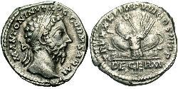 1 Denario Impero romano (27BC-395) Argento Marco Aurelio (121-180)