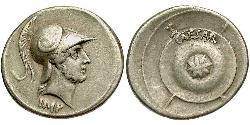 1 Denario Impero romano (27BC-395) Argento Augustus (63BC- 14) 