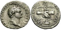 1 Denario Impero romano (27BC-395) Argento Domiziano (51-96)