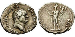1 Denario Impero romano (27BC-395) Argento Vespasiano (9-79)