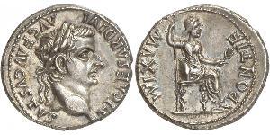 1 Denario Impero romano (27BC-395) Argento Tiberio Claudio Nerone (42 BC-37)