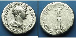 1 Denario Impero romano (27BC-395) Argento Traiano (53-117)