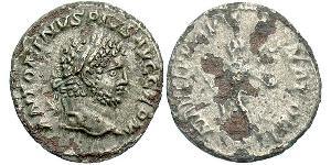 1 Denario Impero romano (27BC-395) Argento Caracalla (188-217)