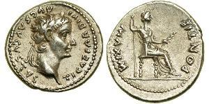 1 Denario Impero romano (27BC-395) Argento Tiberio Claudio Nerone (42 BC-37)