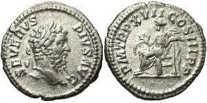 1 Denario Impero romano (27BC-395) Argento Settimio Severo (145- 211)
