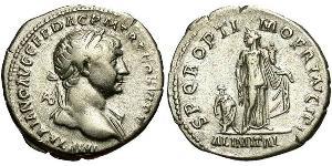1 Denario Impero romano (27BC-395) Argento Traiano (53-117)
