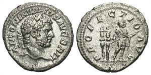 1 Denario Impero romano (27BC-395) Argento Caracalla (188-217)