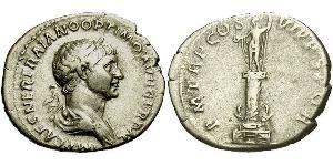 1 Denario Impero romano (27BC-395) Argento Traiano (53-117)