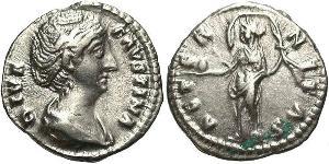 1 Denario Impero romano (27BC-395) Argento Faustina maggiore(105-141)