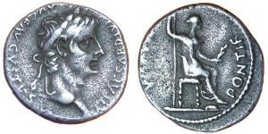 1 Denario Impero romano (27BC-395) Argento Tiberio Claudio Nerone (42 BC-37)