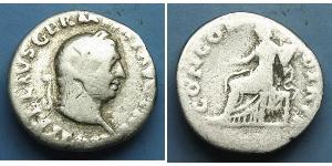 1 Denario Impero romano (27BC-395) Argento Vitellio (15-69)