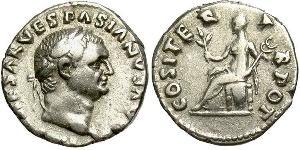1 Denario Impero romano (27BC-395) Argento Vespasiano (9-79)