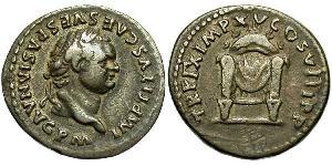 1 Denario Impero romano (27BC-395) Argento Tito (39-81)