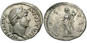1 Denario Impero romano (27BC-395) Argento Adriano (76 - 138) 