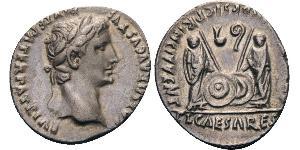 1 Denario Impero romano (27BC-395) Argento Augustus (63BC- 14) 