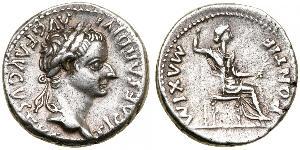 1 Denario Impero romano (27BC-395) Argento Tiberio Claudio Nerone (42 BC-37)