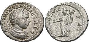 1 Denario Impero romano (27BC-395) Argento Eliogabalo (203-222)