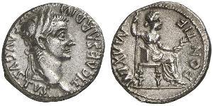 1 Denario Impero romano (27BC-395) Argento Tiberio Claudio Nerone (42 BC-37)