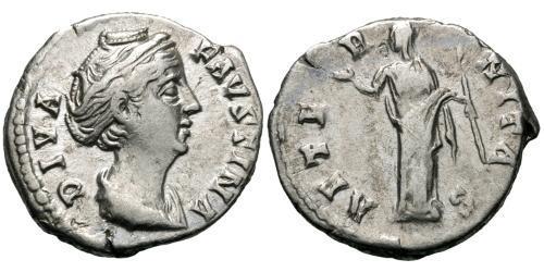 1 Denario Impero romano (27BC-395) Argento Faustina maggiore(105-141)