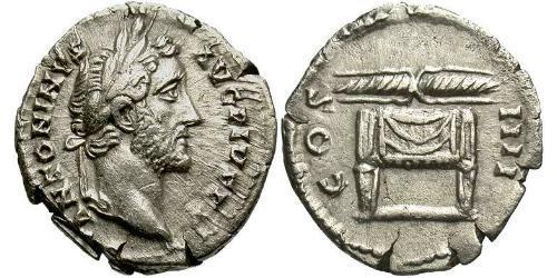 1 Denario Impero romano (27BC-395) Argento Antonino Pio  (86-161)