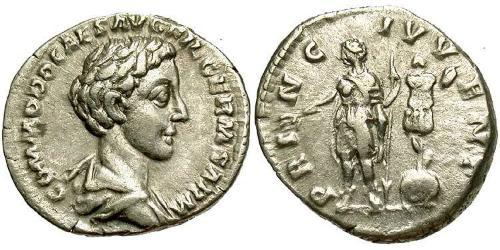 1 Denario Impero romano (27BC-395) Argento Commodo (161-192)