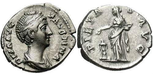 1 Denario Impero romano (27BC-395) Argento Faustina maggiore(105-141)