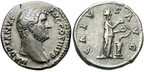 1 Denario Impero romano (27BC-395) Argento Adriano (76 - 138) 