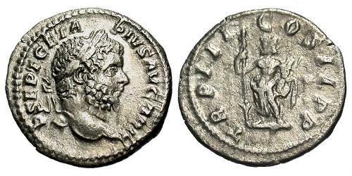 1 Denario Impero romano (27BC-395) Argento Geta (189-211)