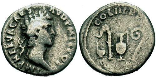 1 Denario Impero romano (27BC-395) Argento Nerva (30- 98)