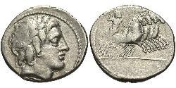 1 Denario Repubblica romana (509BC-27BC) Argento 