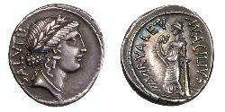 1 Denario Repubblica romana (509BC-27BC) Argento 