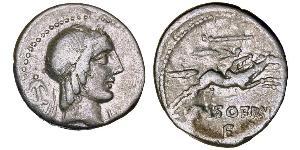 1 Denario Repubblica romana (509BC-27BC) Argento 
