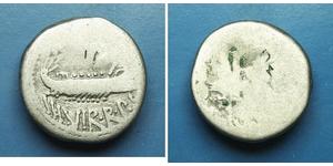 1 Denario Repubblica romana (509BC-27BC) Argento Marco Antonio (83BC-30BC)