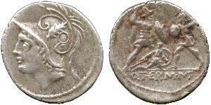 1 Denario Repubblica romana (509BC-27BC) Argento 