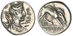 1 Denario Repubblica romana (509BC-27BC) Argento 