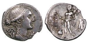 1 Denario Repubblica romana (509BC-27BC) Argento 