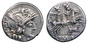 1 Denario Repubblica romana (509BC-27BC) Argento 