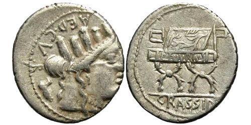 1 Denario Repubblica romana (509BC-27BC) Argento 