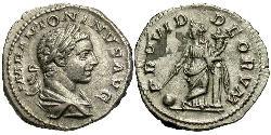 1 Denario Imperio romano (27BC-395) Plata Heliogábalo (203-222)