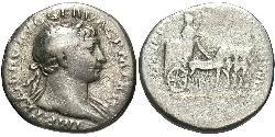 1 Denario Imperio romano (27BC-395) Plata Trajano (53-117)