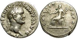 1 Denario Imperio romano (27BC-395) Plata Vespasiano (9-79)