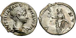 1 Denario Imperio romano (27BC-395) Plata Faustina II (130-175)