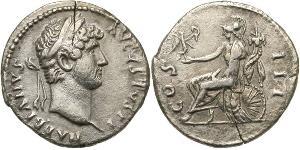 1 Denario Imperio romano (27BC-395) Plata Adriano  (76 - 138) 