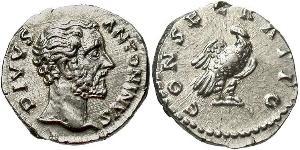 1 Denario Imperio romano (27BC-395) Plata Antonino Pío  (86-161)